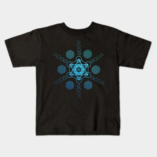 Metatron's Cube Platonic Solids Kids T-Shirt